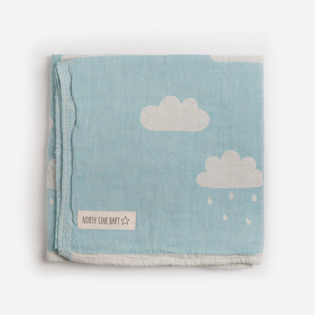 Mint Clouds Baby Blanket
