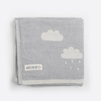 Grey Clouds Baby Blanket