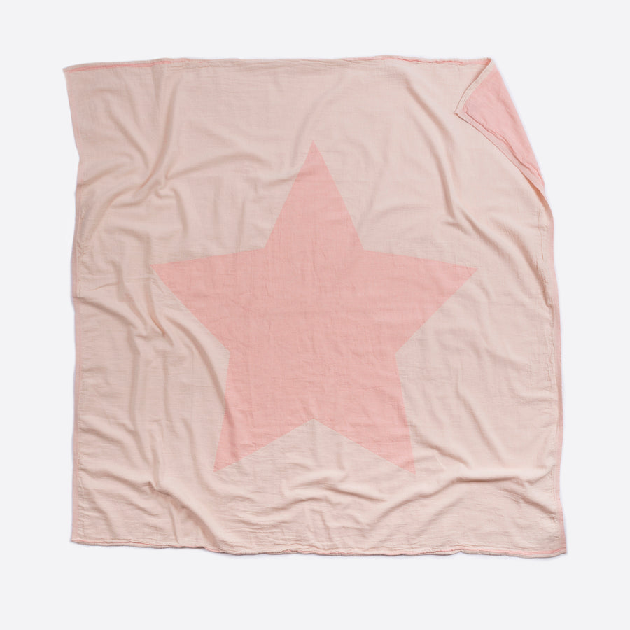Pink North Star Baby Blanket