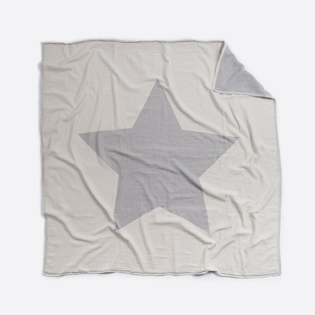 Grey North Star Baby Blanket