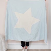 Blue North Star Baby Blanket